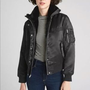 GAP Faux Fur Lined Bomber